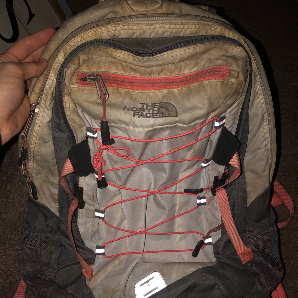 White North face bookbag